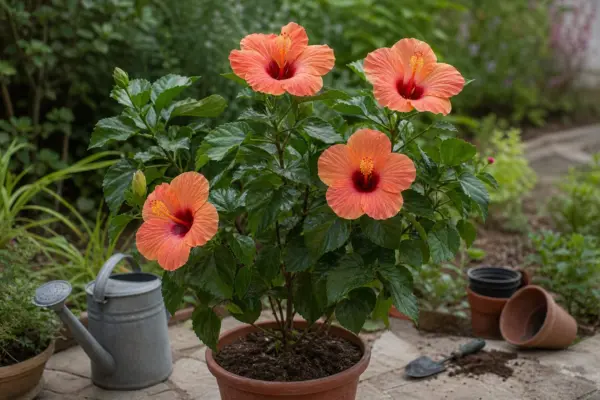 Trandafirul japonez (Hibiscus rosa-sinensis) – plantare, udare și întreținere