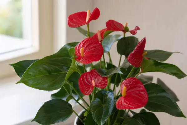 Anthurium (Anthurium andraeanum): cum se îngrijește corect, de la plantare la întreținere