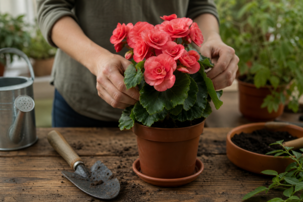 Begonia elatior – plantare și îngrijire pas cu pas