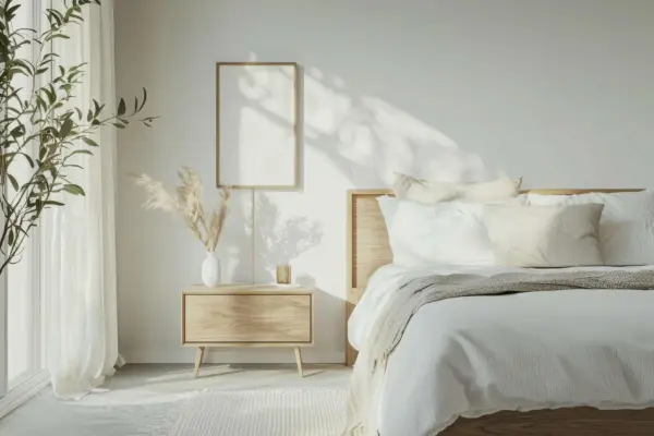 Dormitor minimalist: cum obții un decor aerisit și practic
